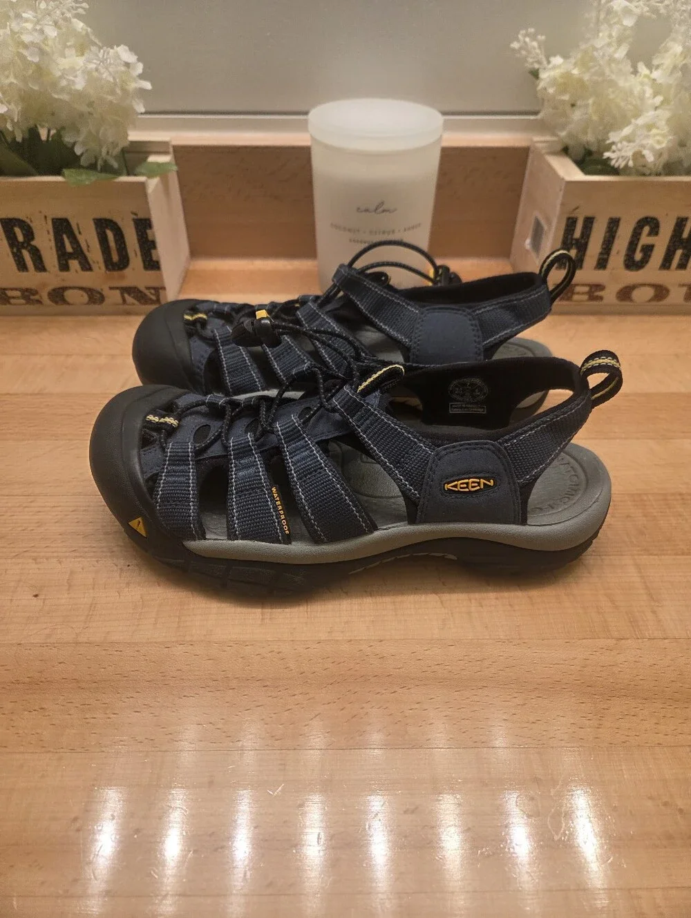 KEEN Newport H2 Sandals Outdoor/Hiking Shoes Navy/Gray Mens Size 7